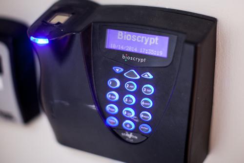 Biometric system for entry
